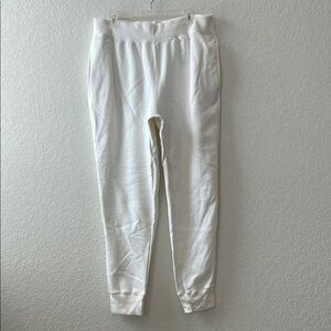 Champion White Sweatpants Relaxed Fit Joggers